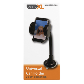 BXL-HOLDER20 Universeel smartphonehouder auto zwart Verpakking foto